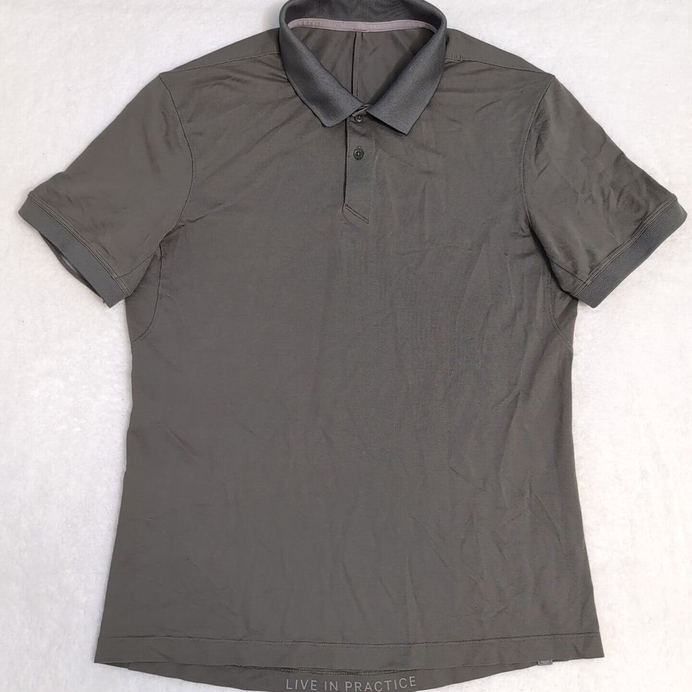 Lululemon Tech Pique Polo Short Sleeve Army Green Size‎ S Mens